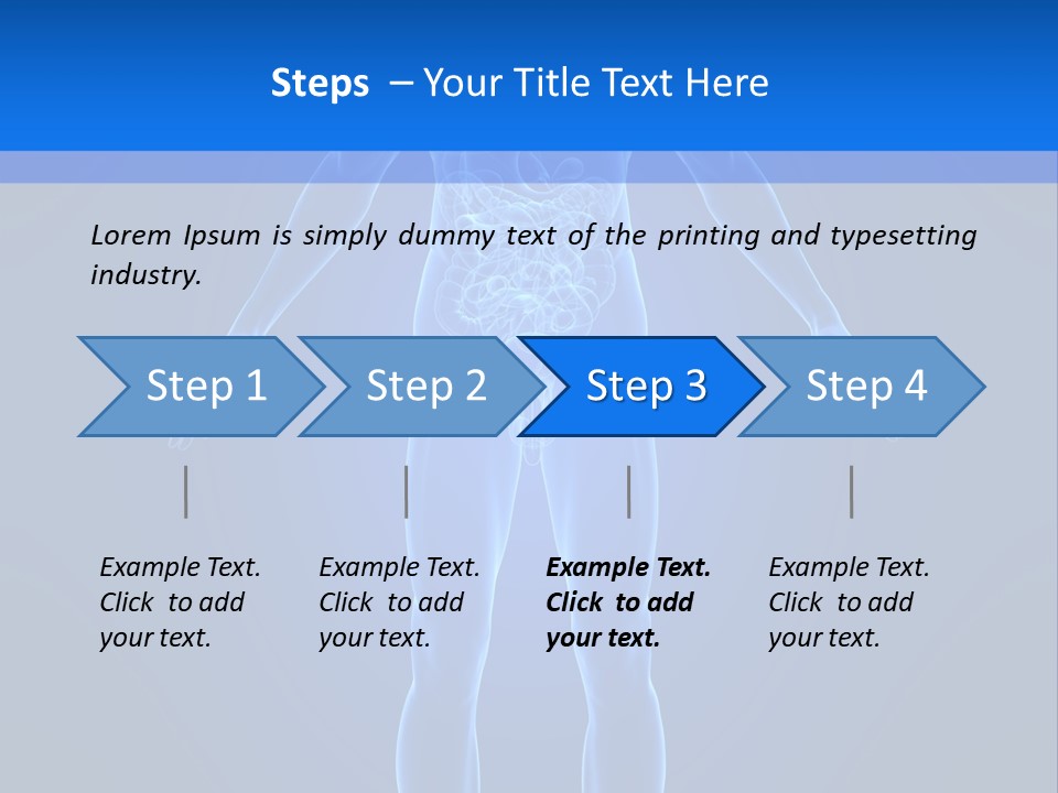 Blue Medical Illustration PowerPoint Template