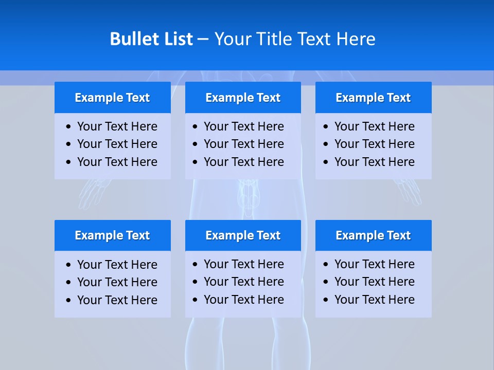 Blue Medical Illustration PowerPoint Template