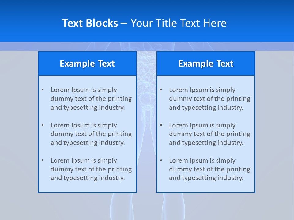 Blue Medical Illustration PowerPoint Template