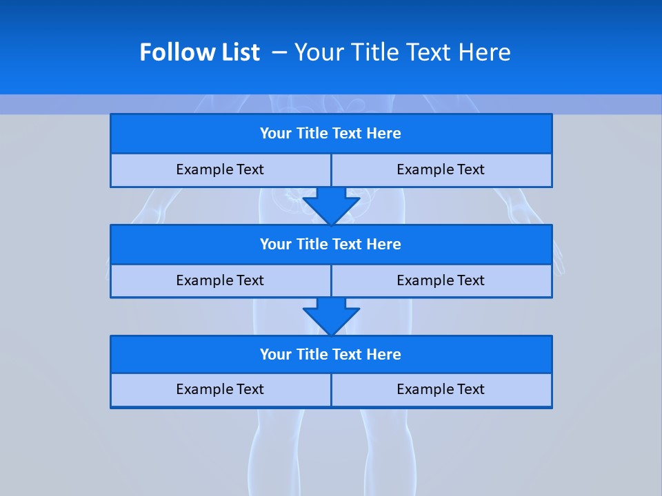 Blue Medical Illustration PowerPoint Template