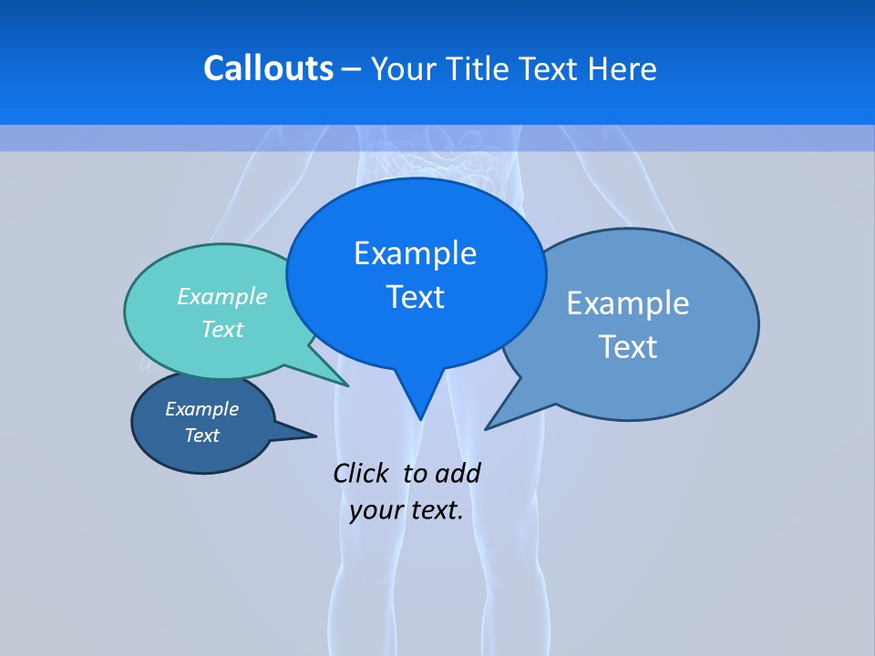 Blue Medical Illustration PowerPoint Template