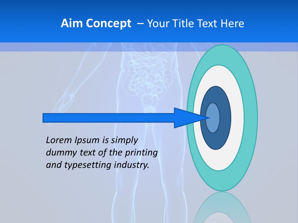 Blue Medical Illustration PowerPoint Template