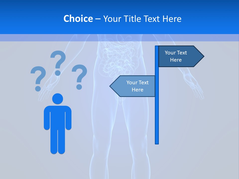 Blue Medical Illustration PowerPoint Template