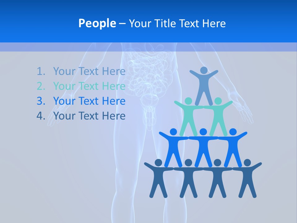 Blue Medical Illustration PowerPoint Template