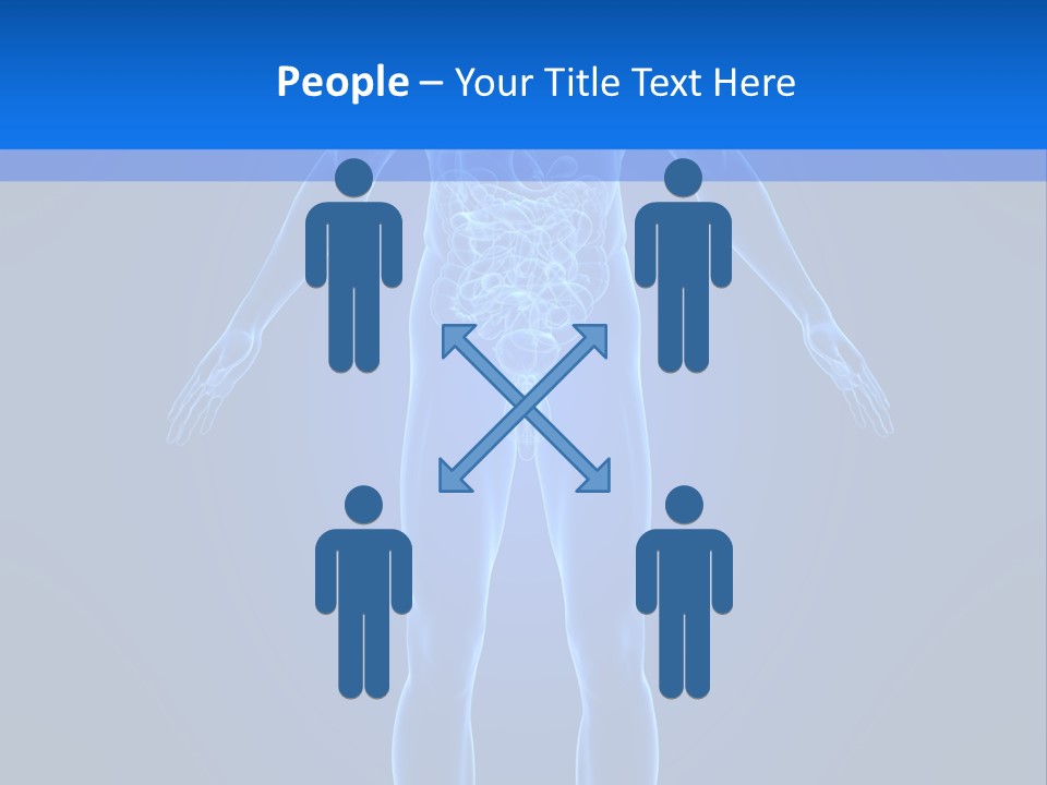 Blue Medical Illustration PowerPoint Template