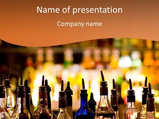 Liqueur Alcoholic Many PowerPoint Template