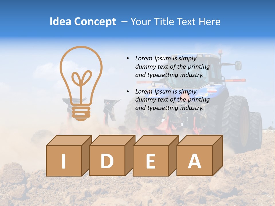 Fall Farming Farmer PowerPoint Template