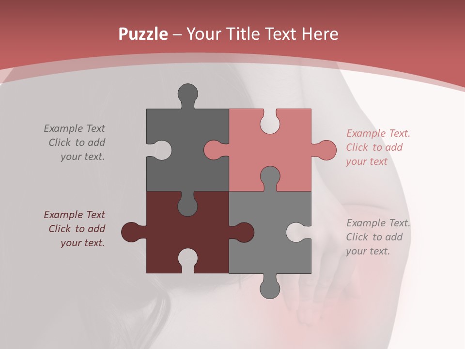 White Wellbeing Nude PowerPoint Template