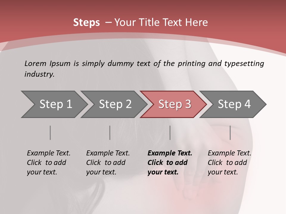White Wellbeing Nude PowerPoint Template