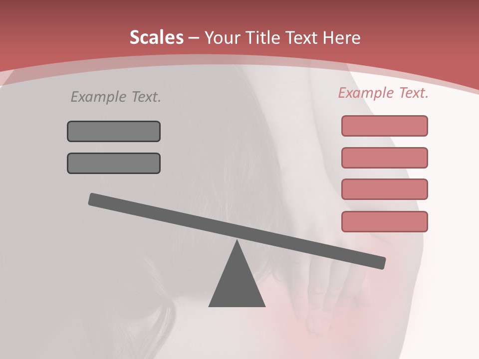 White Wellbeing Nude PowerPoint Template