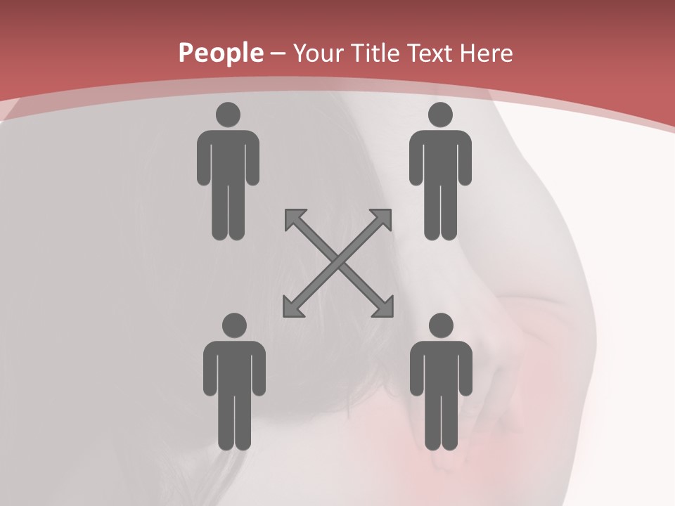 White Wellbeing Nude PowerPoint Template