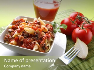 Parmesan Macaroni Grated PowerPoint Template