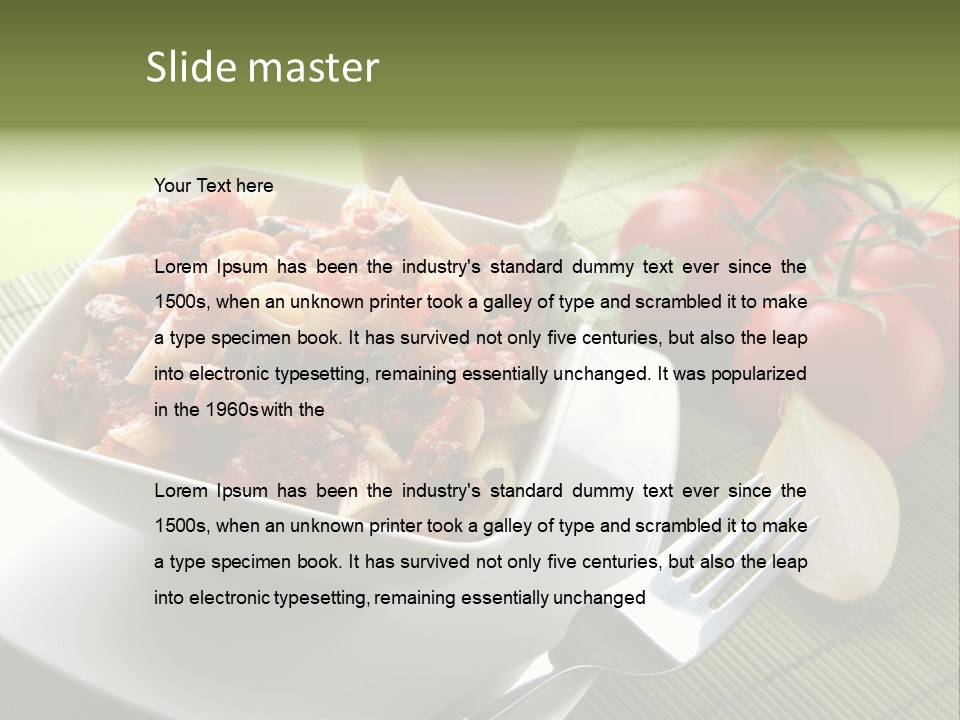 Parmesan Macaroni Grated PowerPoint Template