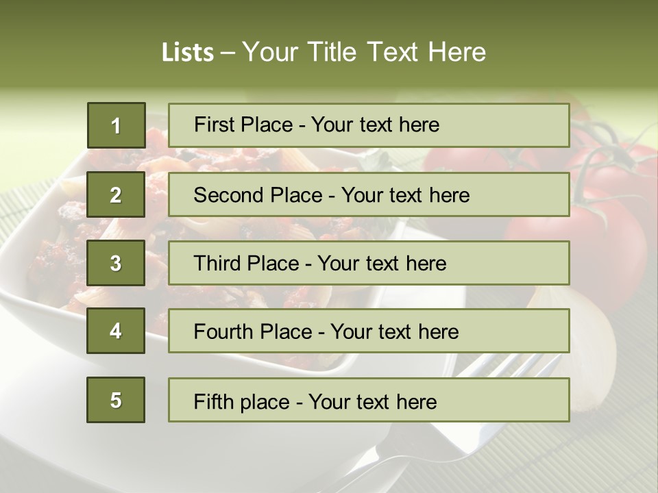 Parmesan Macaroni Grated PowerPoint Template