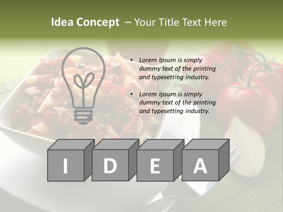 Parmesan Macaroni Grated PowerPoint Template