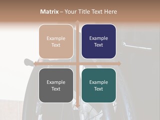 A Man In A Wheelchair Holding The Wheel Of A Wheel Chair PowerPoint Template