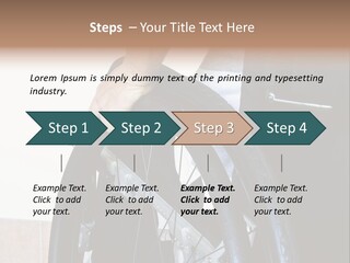 A Man In A Wheelchair Holding The Wheel Of A Wheel Chair PowerPoint Template
