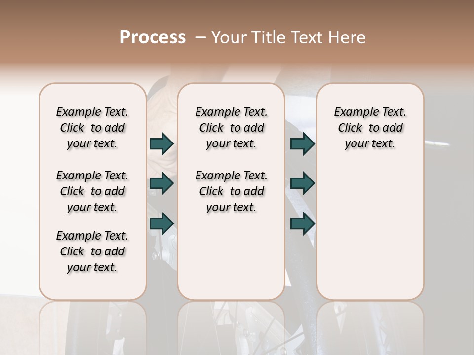 A Man In A Wheelchair Holding The Wheel Of A Wheel Chair PowerPoint Template