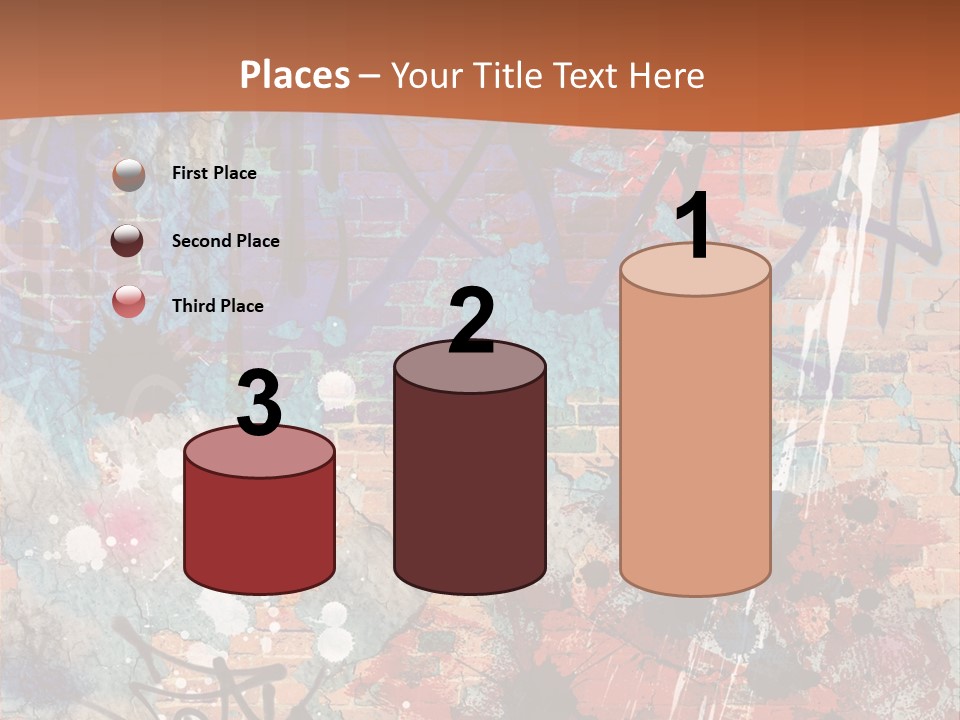 Trash Spraypaint Grungy PowerPoint Template