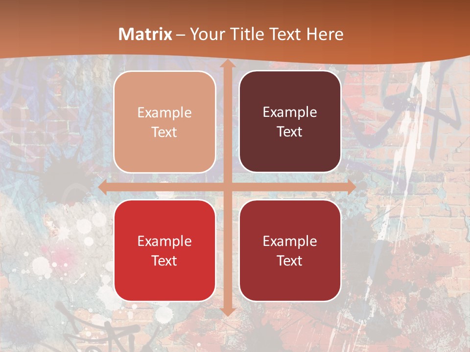 Trash Spraypaint Grungy PowerPoint Template