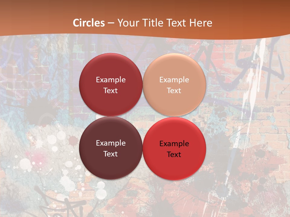 Trash Spraypaint Grungy PowerPoint Template