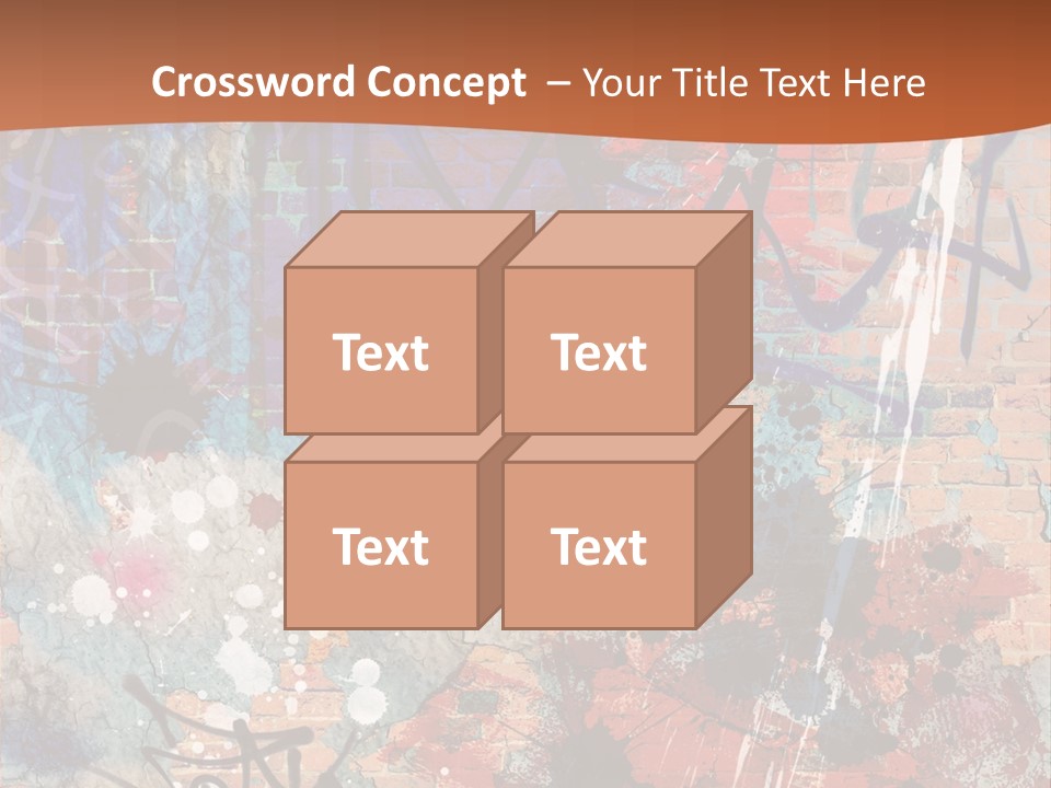 Trash Spraypaint Grungy PowerPoint Template