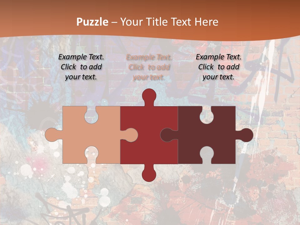 Trash Spraypaint Grungy PowerPoint Template