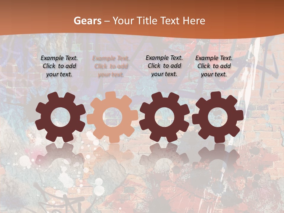 Trash Spraypaint Grungy PowerPoint Template