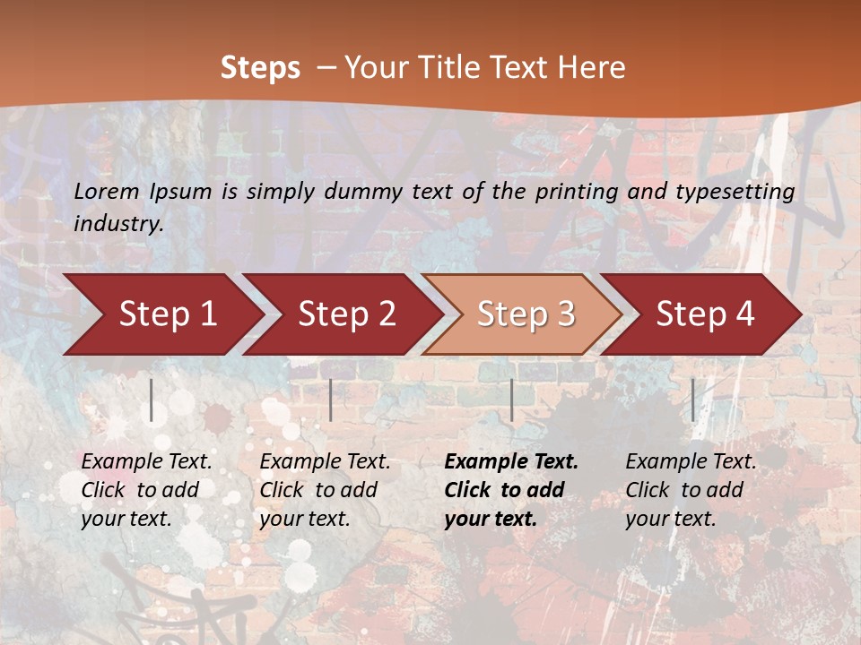 Trash Spraypaint Grungy PowerPoint Template