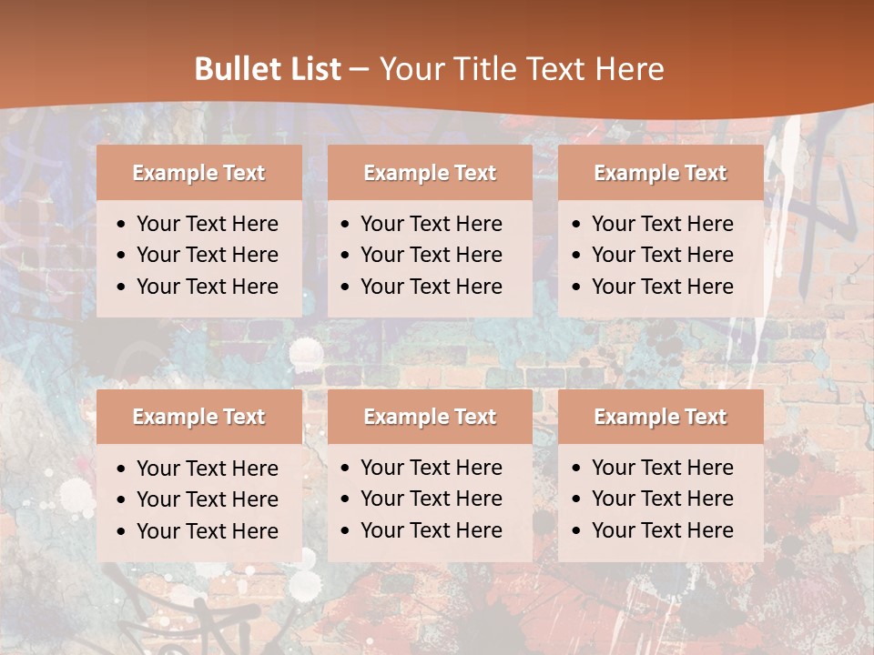 Trash Spraypaint Grungy PowerPoint Template