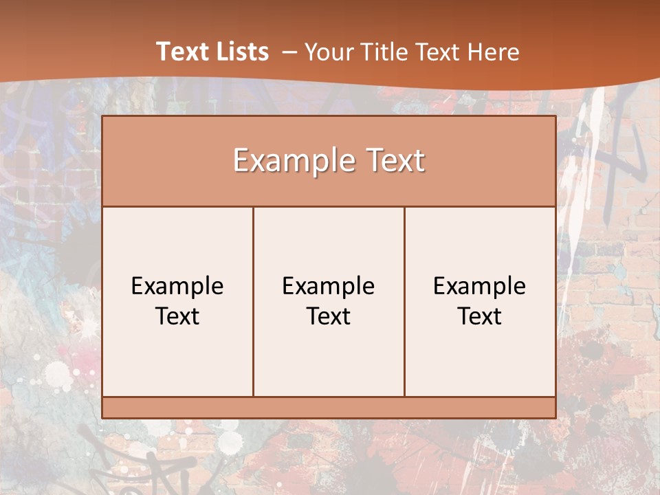 Trash Spraypaint Grungy PowerPoint Template