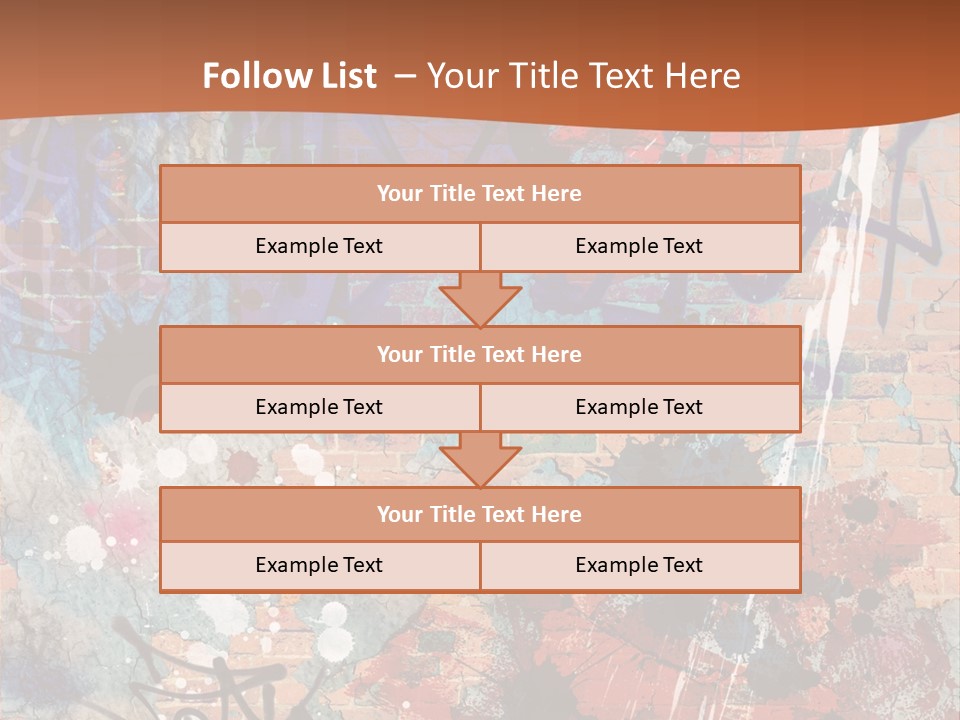 Trash Spraypaint Grungy PowerPoint Template
