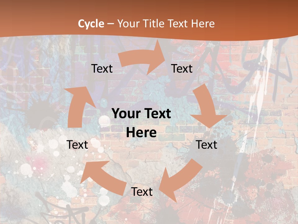 Trash Spraypaint Grungy PowerPoint Template
