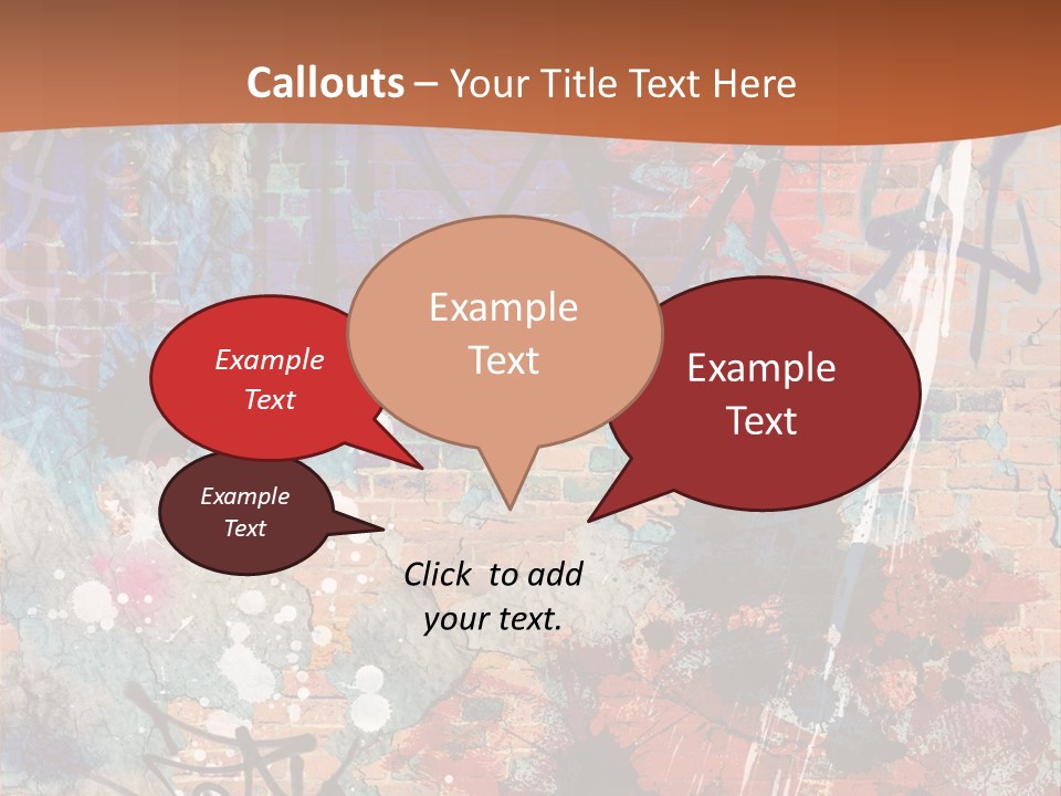 Trash Spraypaint Grungy PowerPoint Template