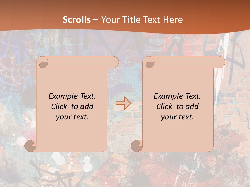 Trash Spraypaint Grungy PowerPoint Template
