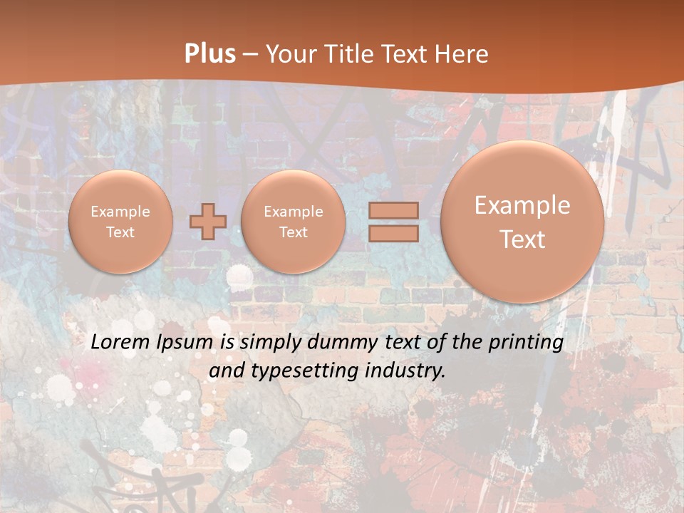 Trash Spraypaint Grungy PowerPoint Template
