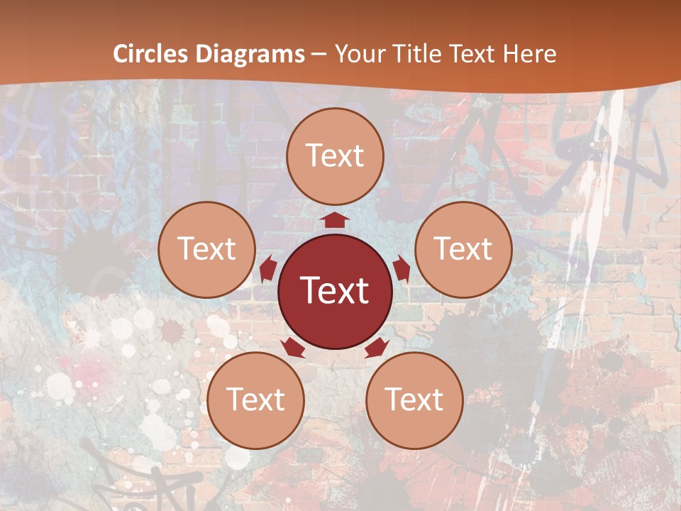 Trash Spraypaint Grungy PowerPoint Template