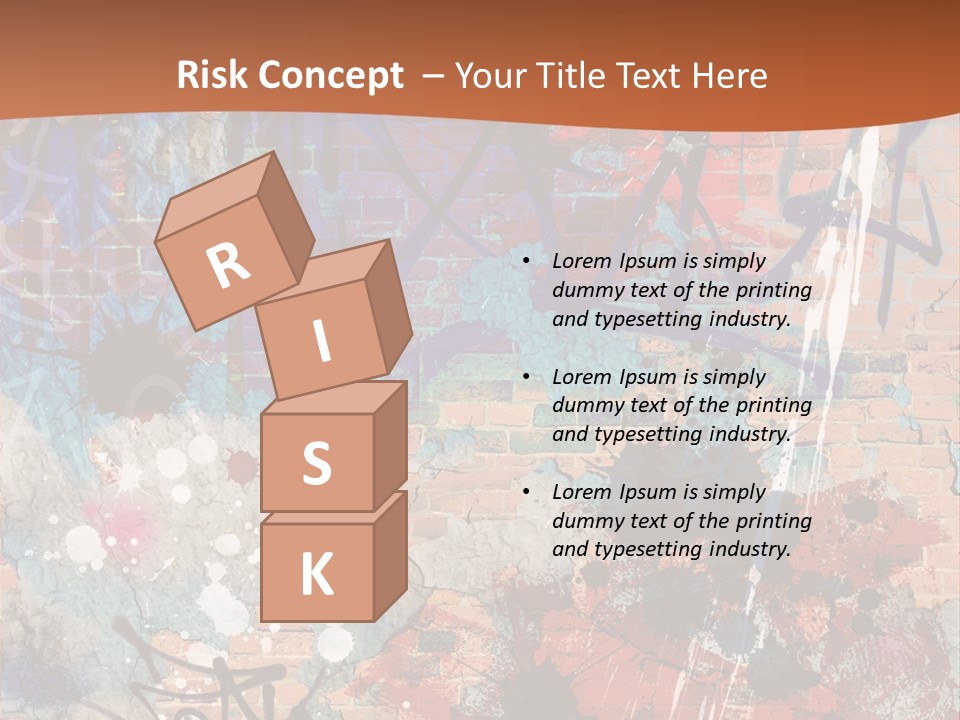 Trash Spraypaint Grungy PowerPoint Template