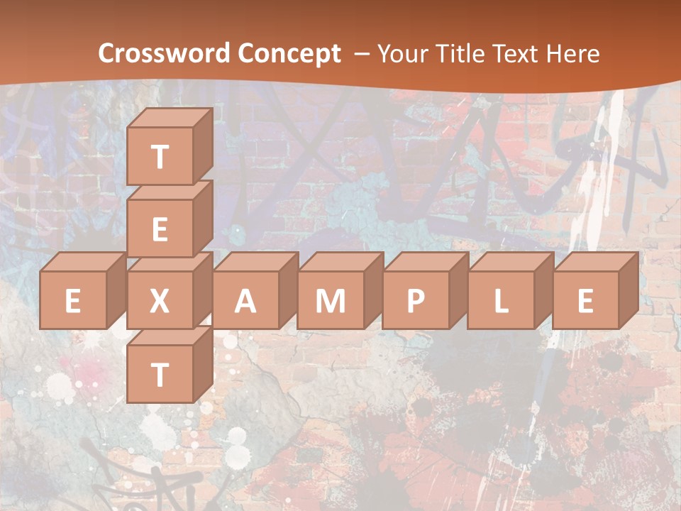 Trash Spraypaint Grungy PowerPoint Template