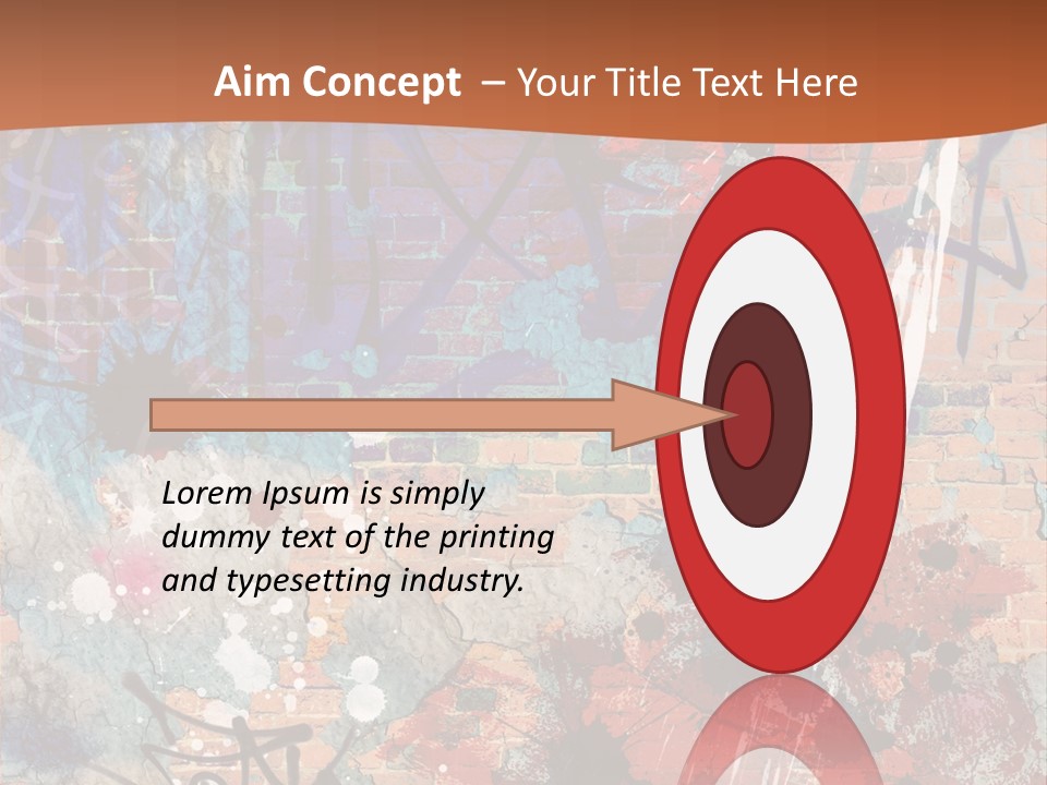 Trash Spraypaint Grungy PowerPoint Template