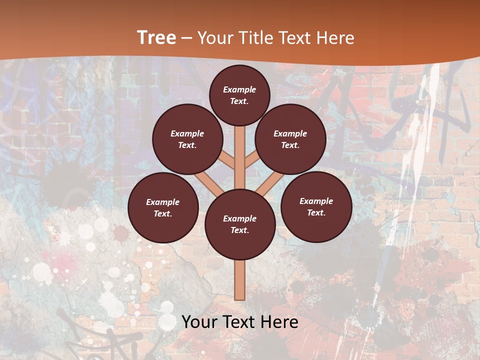 Trash Spraypaint Grungy PowerPoint Template