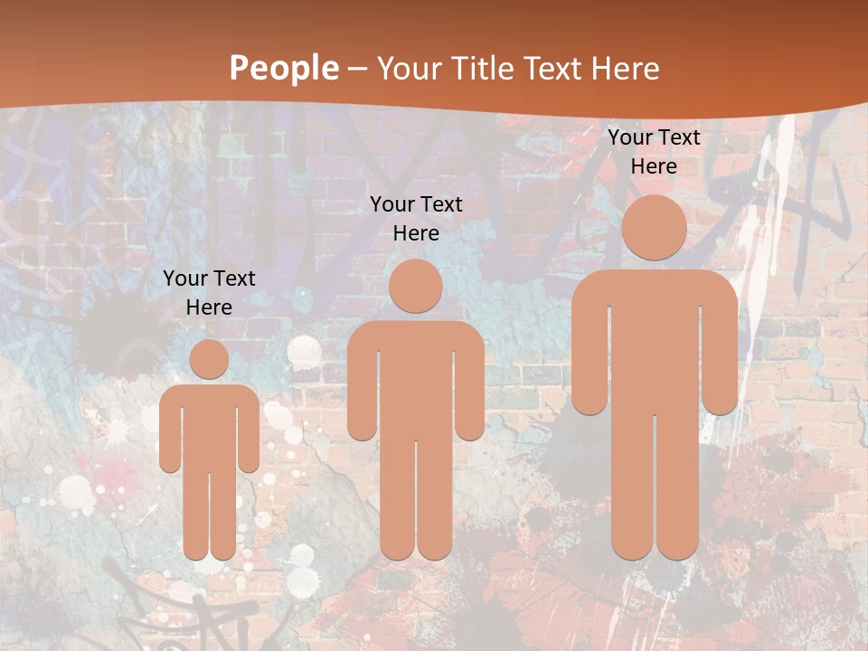 Trash Spraypaint Grungy PowerPoint Template