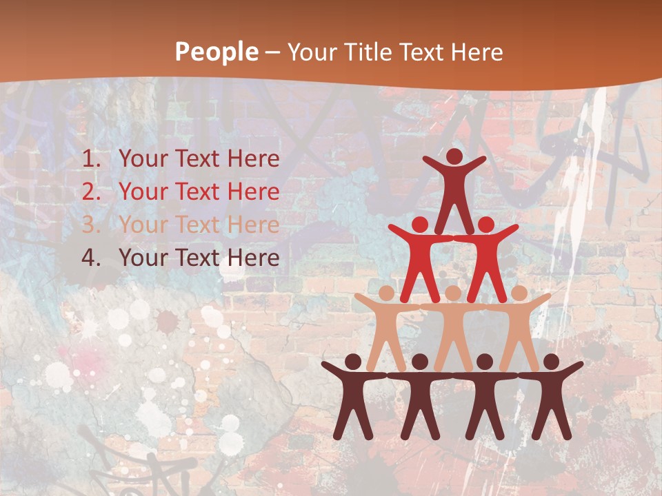 Trash Spraypaint Grungy PowerPoint Template