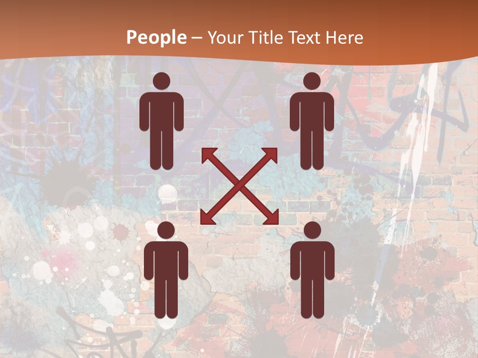 Trash Spraypaint Grungy PowerPoint Template