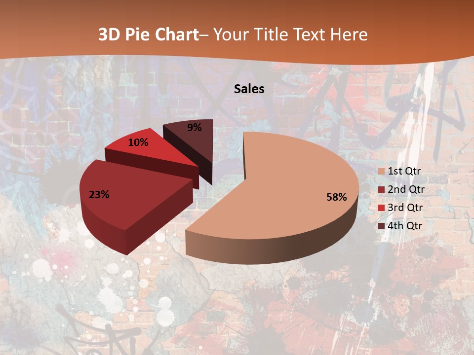Trash Spraypaint Grungy PowerPoint Template