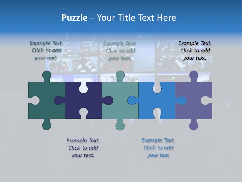 A Group Of People Sitting In Front Of Computer Screens PowerPoint Template