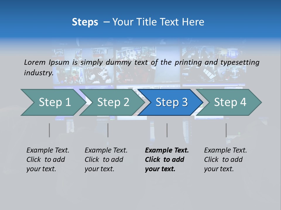 A Group Of People Sitting In Front Of Computer Screens PowerPoint Template