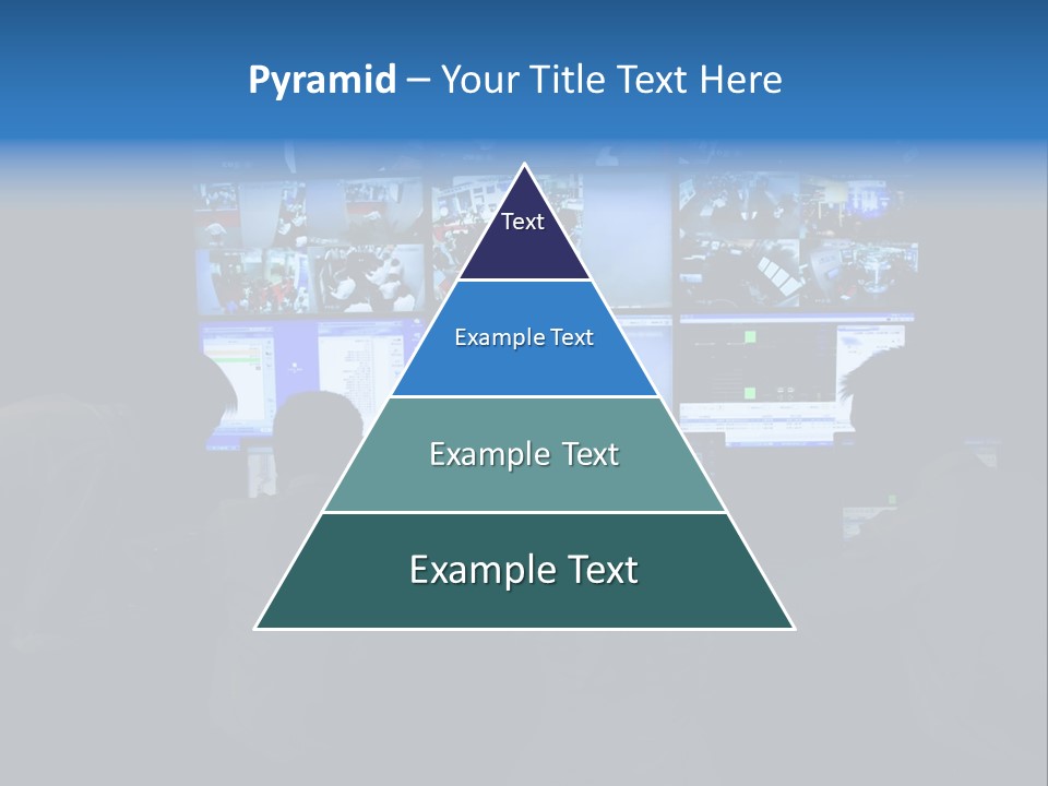 A Group Of People Sitting In Front Of Computer Screens PowerPoint Template