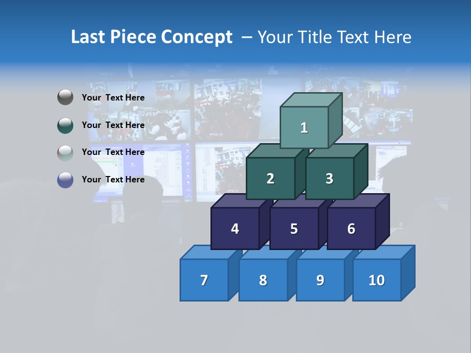A Group Of People Sitting In Front Of Computer Screens PowerPoint Template