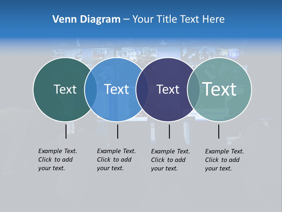 A Group Of People Sitting In Front Of Computer Screens PowerPoint Template